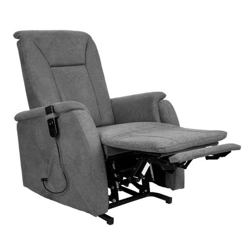 Fauteuil Relax Releveur Tissu Polyester Traité Hydrophobe Gris - Narvik