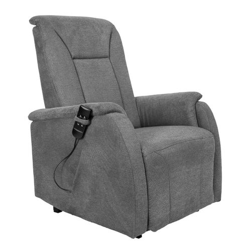 Fauteuil Relax Releveur Tissu Polyester Traité Hydrophobe Gris - Narvik