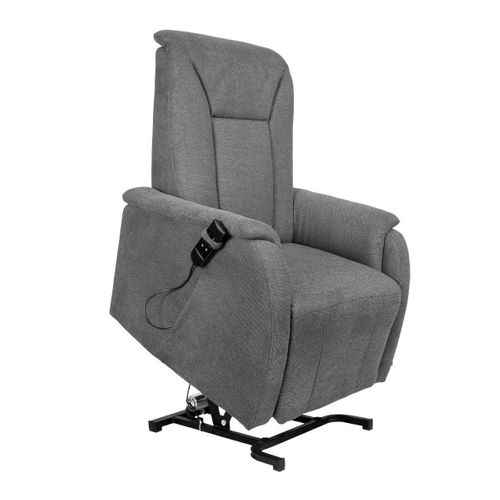 Fauteuil Relax Releveur Tissu Polyester Traité Hydrophobe Gris - Narvik