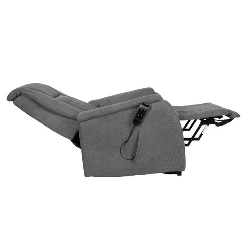 Fauteuil Relax Releveur Tissu Polyester Traité Hydrophobe Gris - Narvik