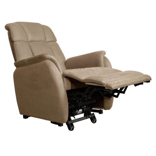 Fauteuil Relax Releveur Tissu Polyester Beige - Spazio