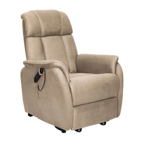 Fauteuil Relax Releveur Tissu Polyester Beige - Spazio