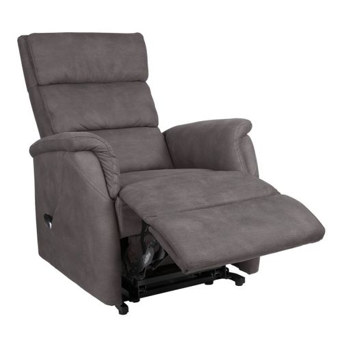 Fauteuil Relax Releveur Tissu Polyester Imitation Cuir Gris - Millor