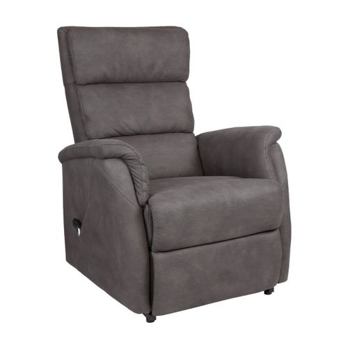 Fauteuil Relax Releveur Tissu Polyester Imitation Cuir Gris - Millor