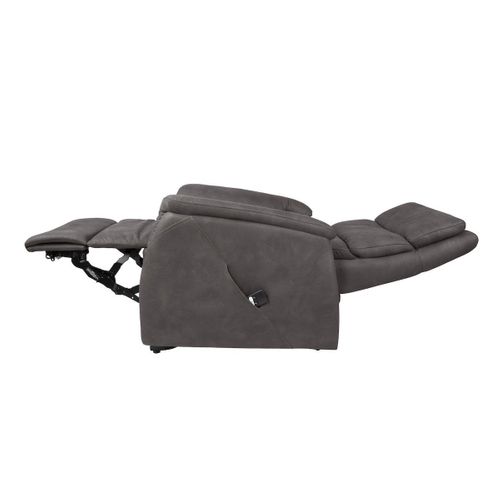 Fauteuil Relax Releveur Tissu Polyester Imitation Cuir Gris - Millor