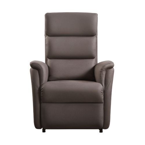 Fauteuil Relax Releveur En Cuir Vachette Marron - Millor