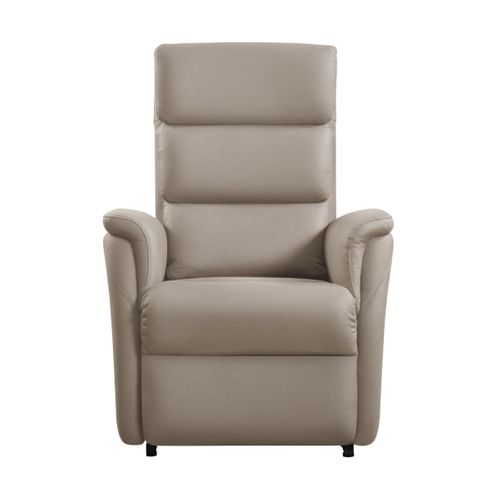 Fauteuil Relax Releveur En Cuir Vachette Taupe - Millor