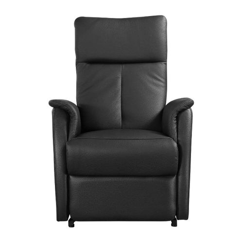 Fauteuil Modèle L Relax Releveur En Cuir Vachette Noir - Plegar