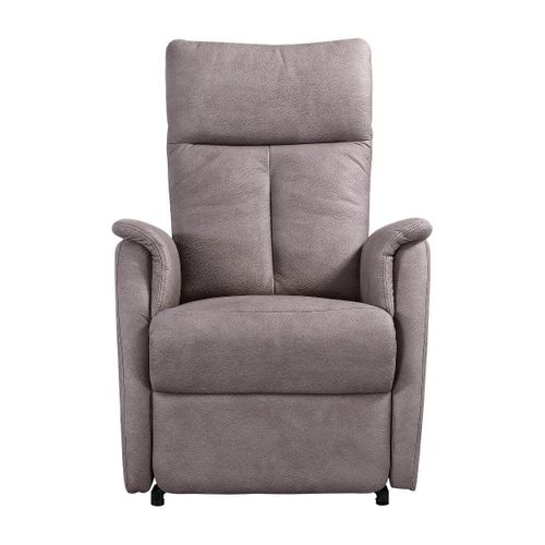 Fauteuil Modèle S Relax Releveur Tissu Polyester Imitation Cuir Gris - Plegar