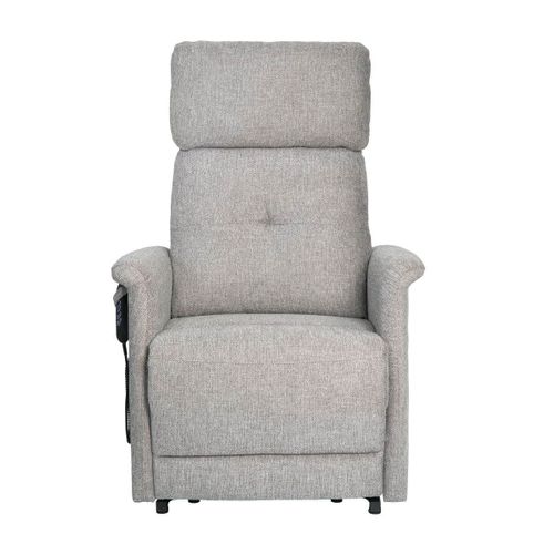Fauteuil Relax Releveur Tissu Polyester Gris Clair Chiné - Prague