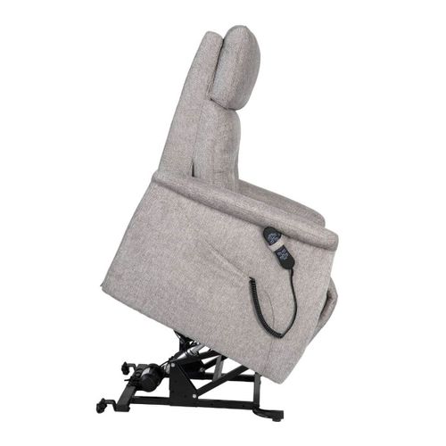 Fauteuil Relax Releveur Tissu Polyester Gris Clair Chiné - Prague