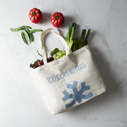 Tote Bag Isotherme (10l) Blanc Avec Message "toujours Au Frais" - Frisca