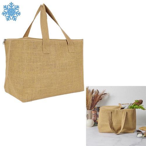 Sac Isotherme Déperlant En Toile De Jute Beige (40x30 Cm) - Jutty