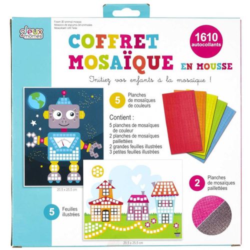 Coffret Mosaïques En Mousse Autocollantes -