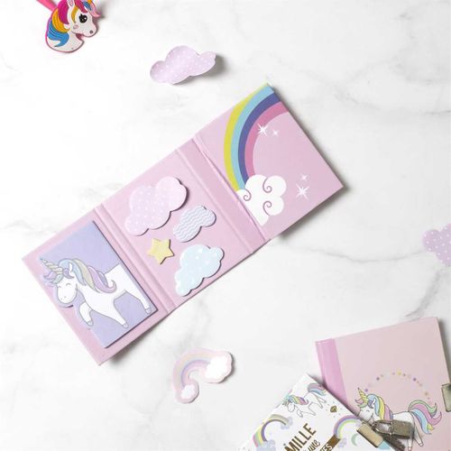 Notes Papier Adhésives Thème Licorne -
