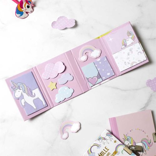 Notes Papier Adhésives Thème Licorne -