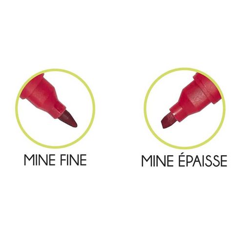 Lot De 18 Feutres De Coloriage Double Pointe -