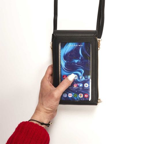 Pochette Bandoulière Avec 3 Emplacements Et 1 Pochette Tactile Pour Smartphone -