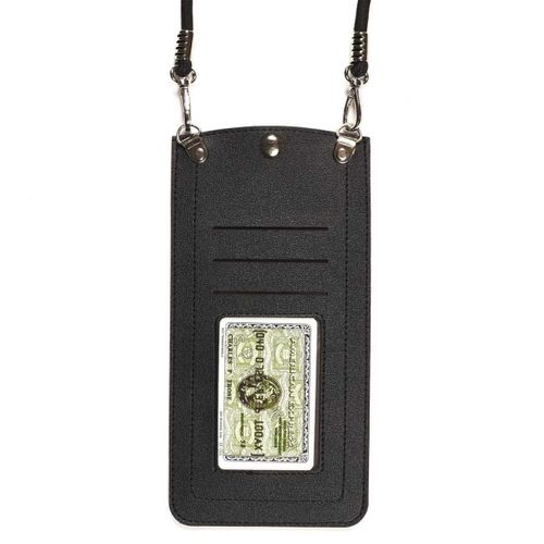 Pochette Bandoulière Face Transparente Tactile Pour Smartphone -