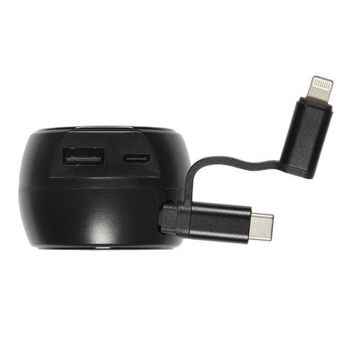 Chargeur Allume Cigare Câble Retractable 60 Watt 4 En 1 -