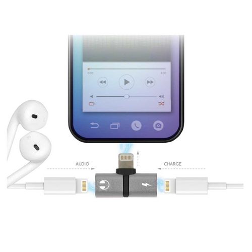 Adaptateur Double Audio Chargement iPhone -