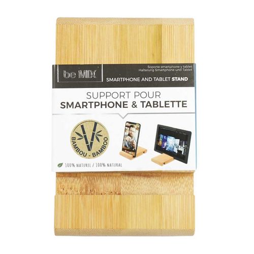Support Smartphone Ou Tablette En Bois -