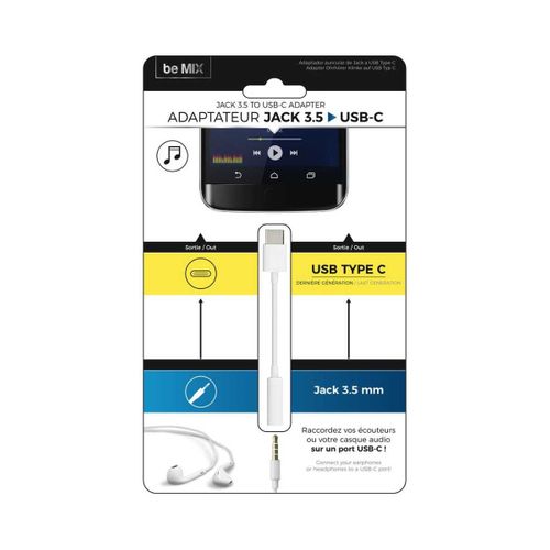 Adaptateur Écouteur Jack To Type C -