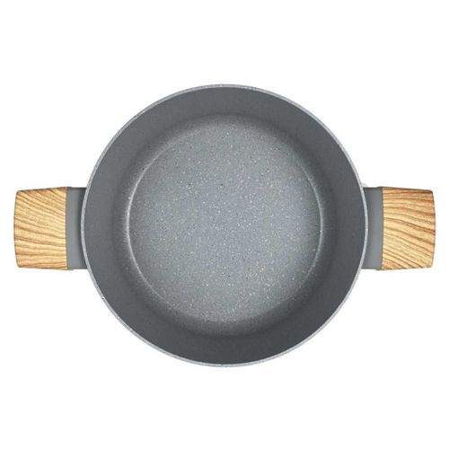 Faitout Aluminium Forgé 24cm Avec Manche Effet Bois - Tous Feux (induction) -