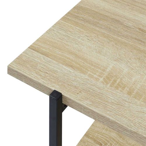 Banc TV 2 Plateaux Métal Et Aspect Bois - Dara