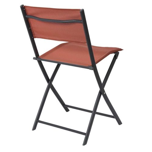 Lot De 4 Chaises De Jardin Pliantes Terracotta - Sanae