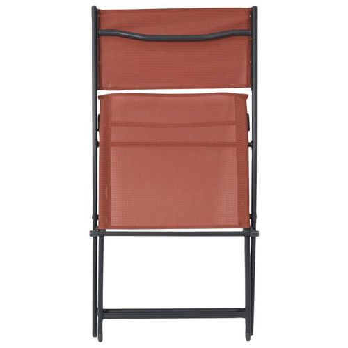Lot De 4 Chaises De Jardin Pliantes Terracotta - Sanae