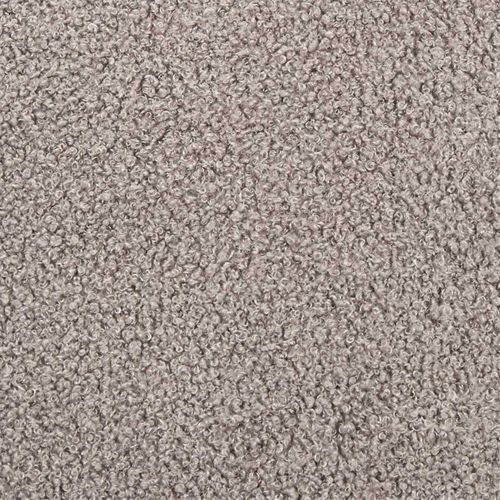 Pouf En Tissu Bouclette Taupe - Regina