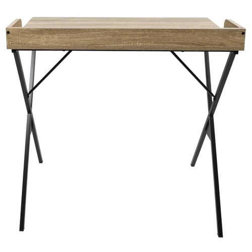 Bureau Structure Métallique Plateau Aspect Bois - Dara