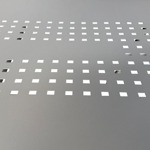 Table De Jardin En Acier Gris Traité Anti-corrosion - Beraka