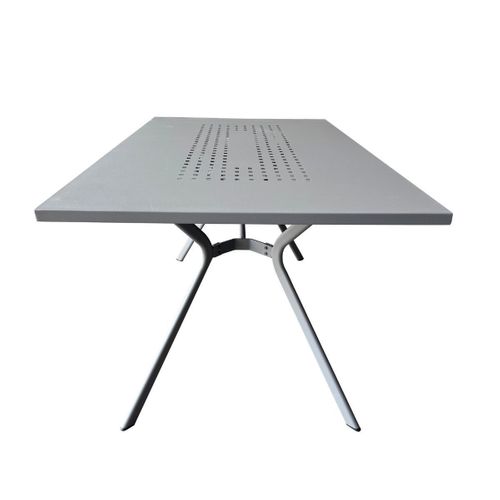 Table De Jardin En Acier Gris Traité Anti-corrosion - Beraka