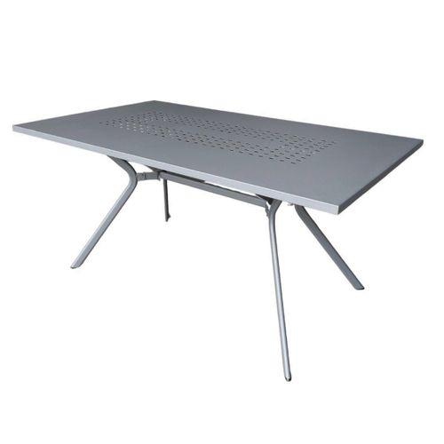 Table De Jardin En Acier Gris Traité Anti-corrosion - Beraka