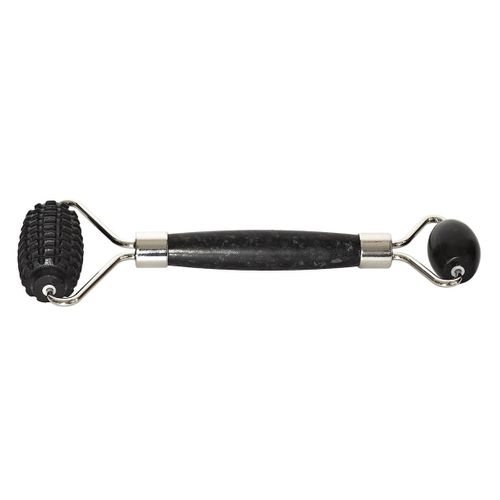 Rouleau De Massage Noir Pour Visage Et Cou En Jade -