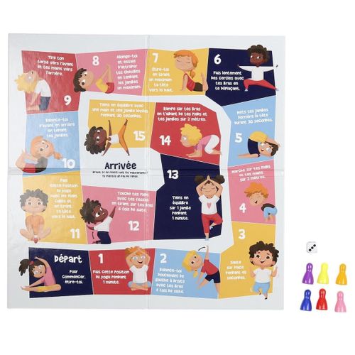 Jeu De Motricité "reproduire Les Mouvements" En Carton -