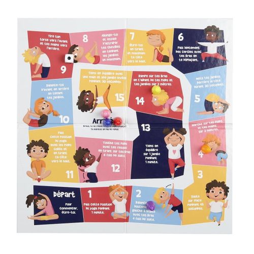 Jeu De Motricité "reproduire Les Mouvements" En Carton -