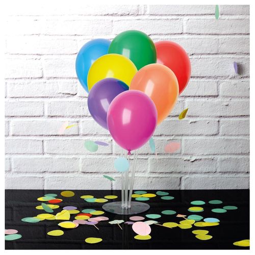 Présentoir En Plastique Blanc Pour 7 Ballons Décoratifs (h40 Cm) -