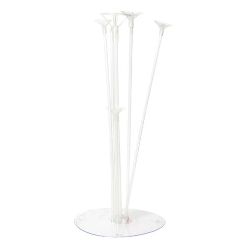 Présentoir En Plastique Blanc Pour 7 Ballons Décoratifs (h40 Cm) -