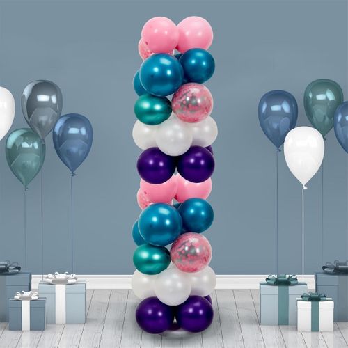 Support Vertical Pour Ballons En Polypropylène Transparent (h127cm) -