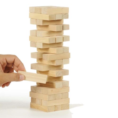 Jeu De La Tour Infernale 54 Pièces En Bois -