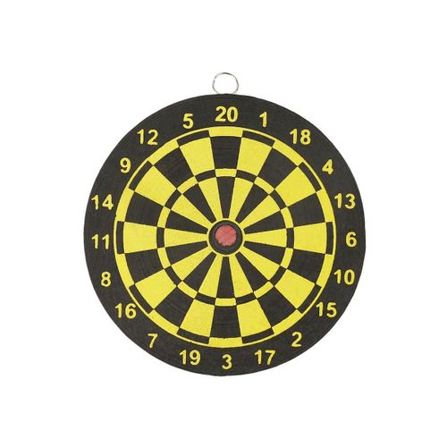 Jeu De Mini Fléchettes Recto/verso Jaune Et Noir Avec 2 Fléchettes -