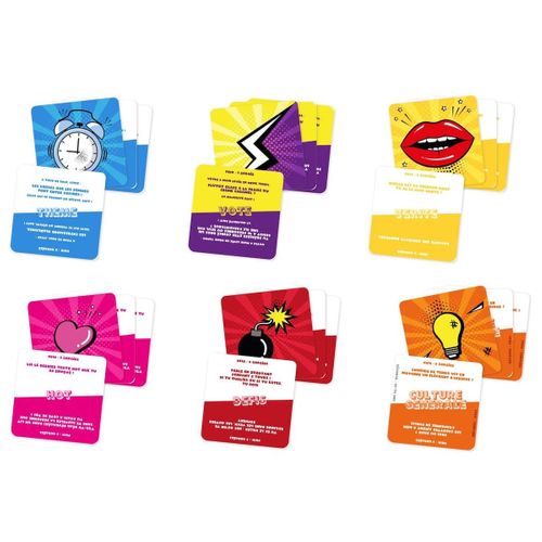 Jeu à Boire Cap Ou Pas Cap Avec 60 Cartes + 1 Roulette Et 2 Verres à Shot Inclus -