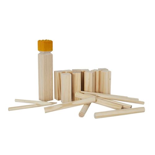 Jeu De Kubb En Bois Avec Règle Inclus -