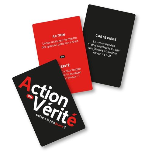 Jeu à Boire Action Ou Vérité Avec 30 Cartes, 1 Roulette Et 1 Verre à Shot Inclus -
