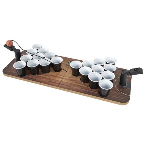 Jeu à Boire Bière Pong Version Catapulte Sur Plateau Avec 20 Verres Et 1 Balle -