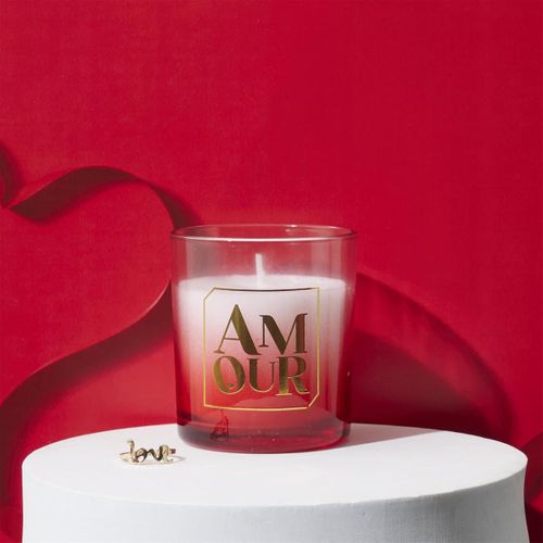 Bougie Parfumée Avec Bague Surprise (h8,4 Cm) Collection Amour Senteur Rêve Poudré -