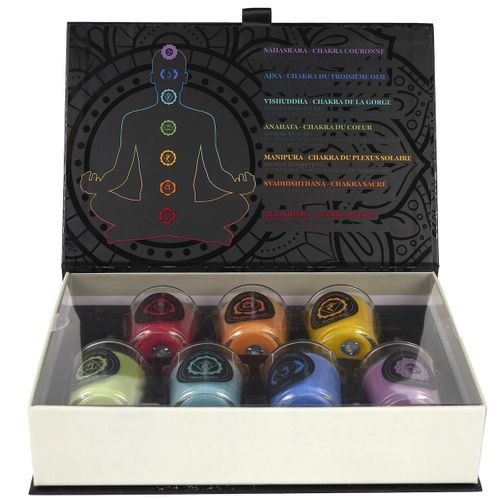 Coffret 7 Bougies Parfumées Par L'essence Des Chakras -